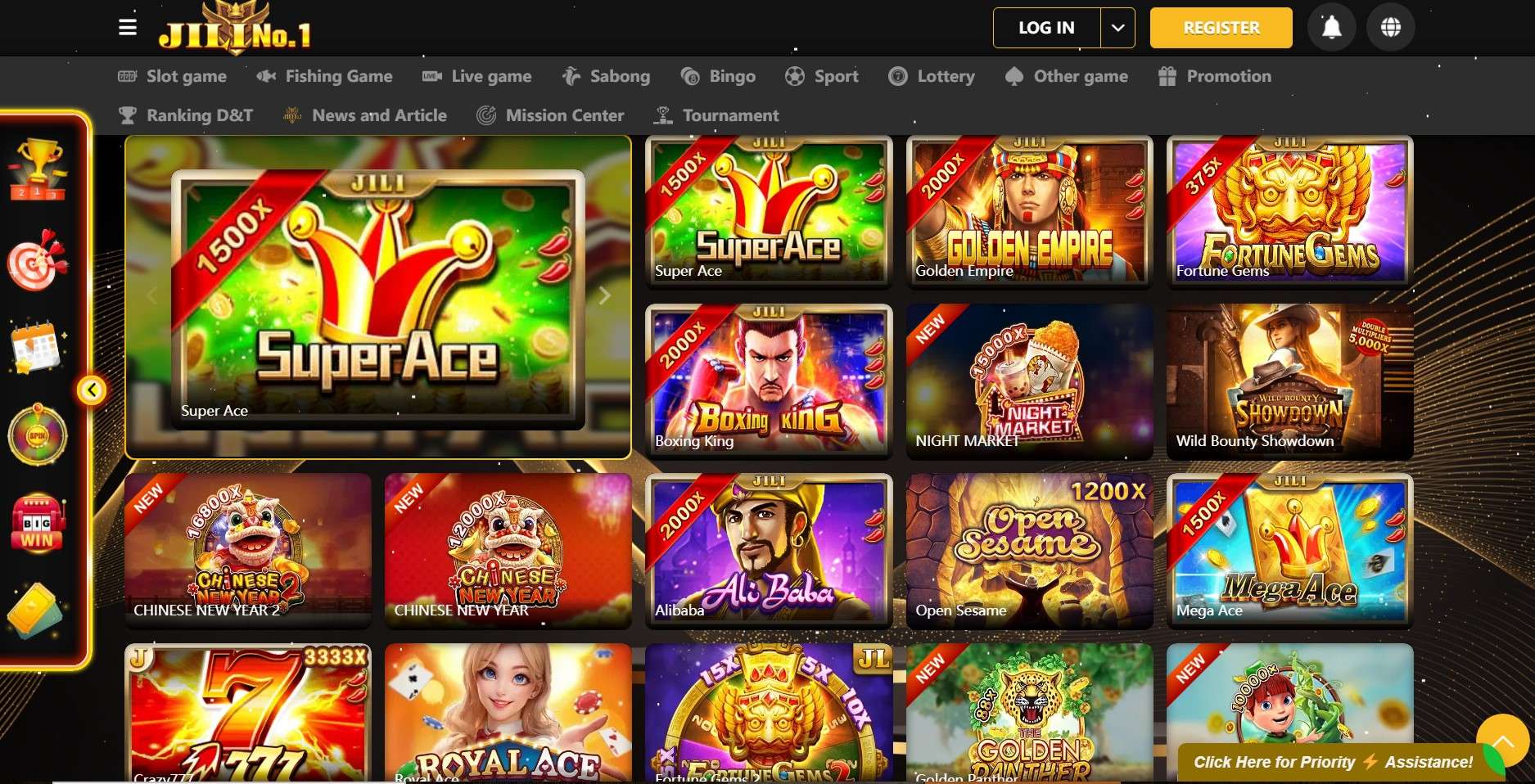 Jilino1 casino latest interface