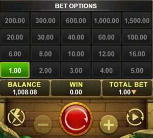 bet options Golden Aztec slot game