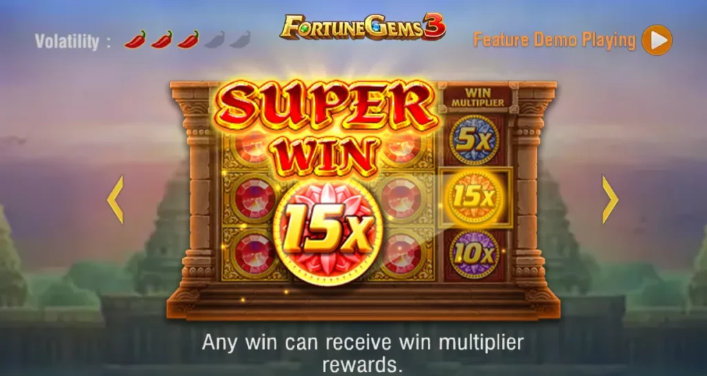 Fortune Gems 3 15x Highest Multiplier