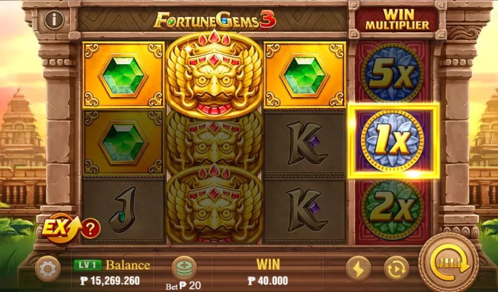 Wins at Fortune Gems 3