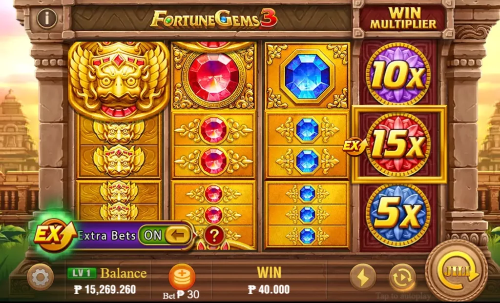 15x High Multiplier Fortune Gems 3